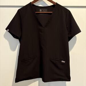 FIGS Technical Collection Scrub Top Mens Medium Medical‎ Uniform Nursing Pockets